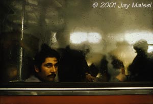  2001 Jay Maisel - Man in Train Window