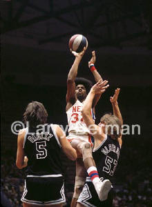 photos of DrJ wiith the New York Nets ABA team by Larry Berman