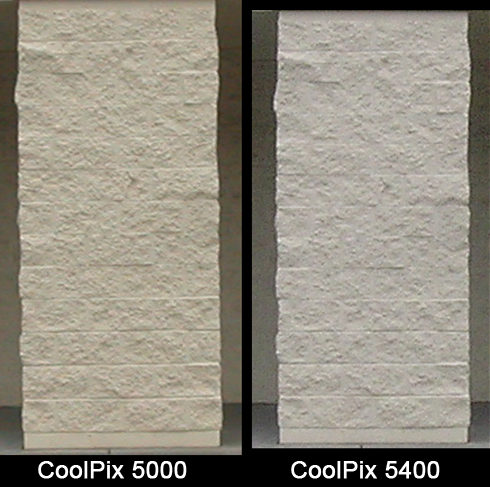 CoolPix 5400 sharpness comparison test
