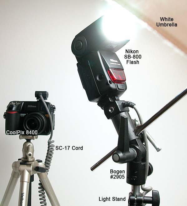 Using the Nikon CoolPix 8400 with off camera flash
