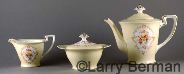 Noritake Teapot, Sugar Bowl and Creamer set