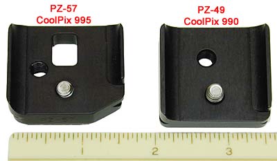 Note the small size of Kirk Photo's quick release plates