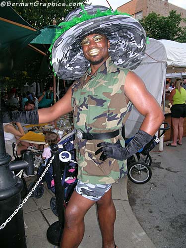 Transvestite on Main Street at the Ann Arbor Art Fair