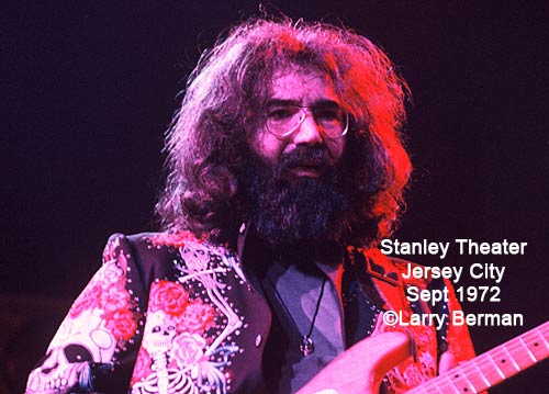 jerry Garcia 1972 Stanley theater photograph by Larry Berman