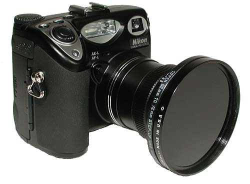 72mm Infrared filter on the CoolPix 5000