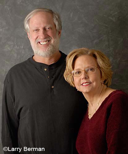 portrait of Mary and Larry Berman taken with the D200 and two wireless SB-800s